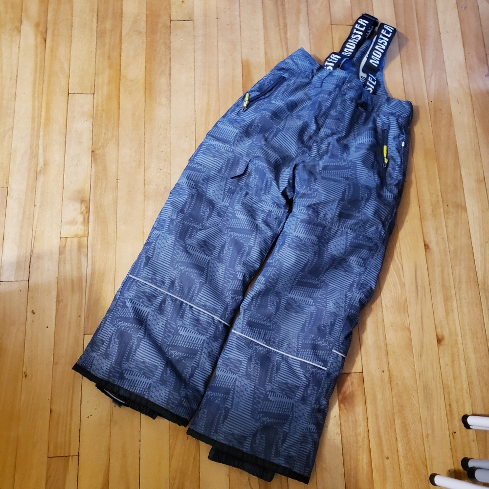 MONSTER Heavy Duty Youth Bib Snowpant - Sz 10 ( Like NEW)